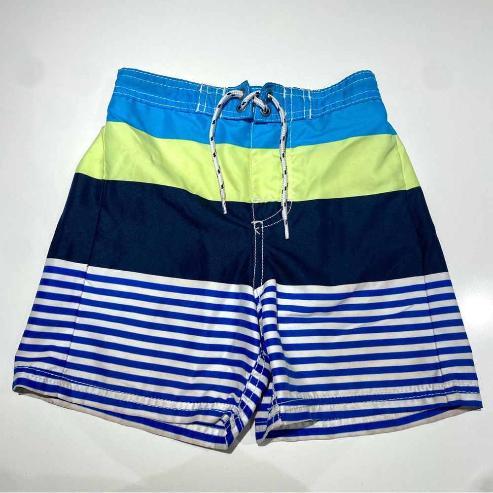 🛍️4 for 20$ / Oshkosh Boy Boardshort Swim/ Blue & Yellow / 4T